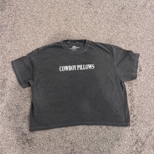 Charcoal Gray Cropped T-Shirt